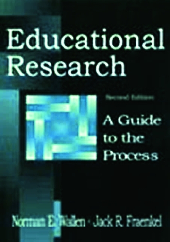 Бумажная книга «Educational Research: A Guide To the Process», авторов Джек Р. Френкель, Норман Э. Уоллен - фото №1