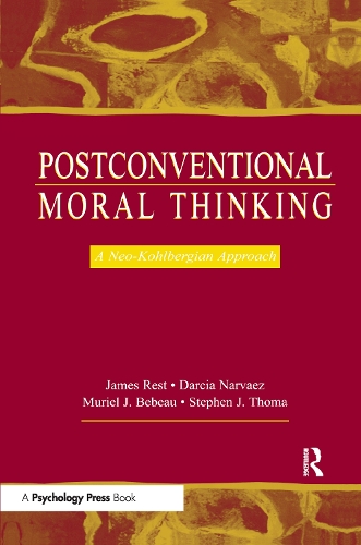 Паперова книга «Postconventional Moral Thinking: A Neo-kohlbergian Approach», авторів Дарсія Нарвес, Джеймс Р. Рест, Мюріель Ж. Бебо, Стівен Дж. Тома - фото №1