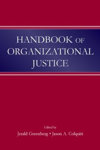 Бумажная книга «Handbook of Organizational Justice» - фото №1