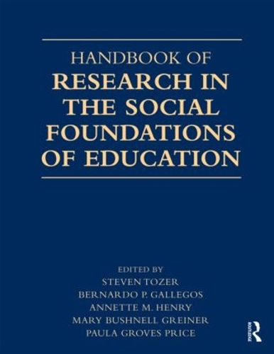 Паперова книга «Handbook of Research in the Social Foundations of Education» - фото №1