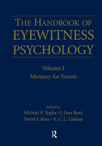 Паперова книга «The Handbook of Eyewitness Psychology: Volume I: Memory for Events» - фото №1