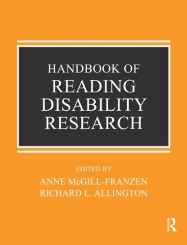 Паперова книга «Handbook of Reading Disability Research» - фото №1