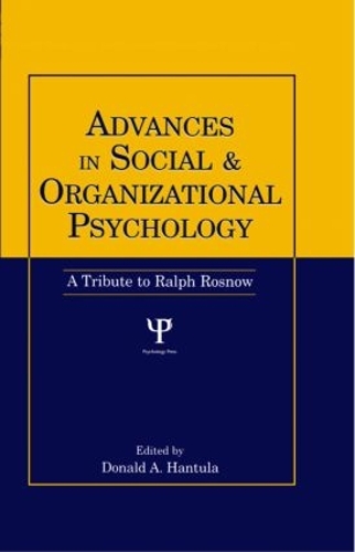 Паперова книга «Advances in Social and Organizational Psychology: A Tribute to Ralph Rosnow» - фото №1