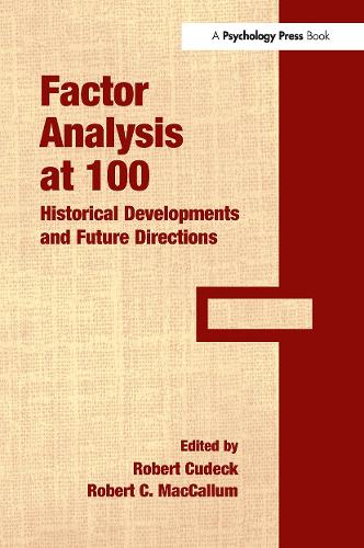 Бумажная книга «Factor Analysis at 100: Historical Developments and Future Directions» - фото №1
