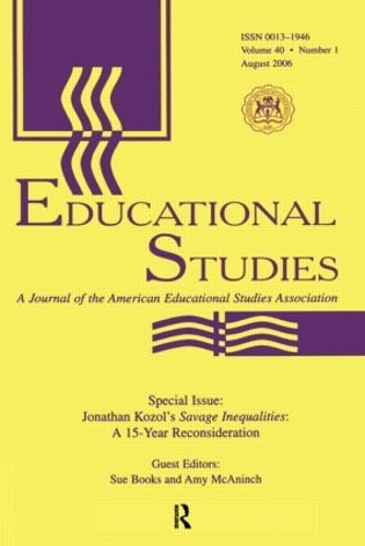 Бумажная книга «Guest Editor'S Introduction Es V40#1: J.KOZOL'S SAVAGE INEQUALAIT.» - фото №1