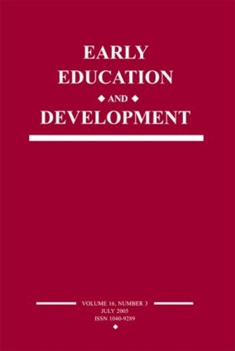 Бумажная книга «Early Education and Development: A Special Issue of Early Education and Development» - фото №1