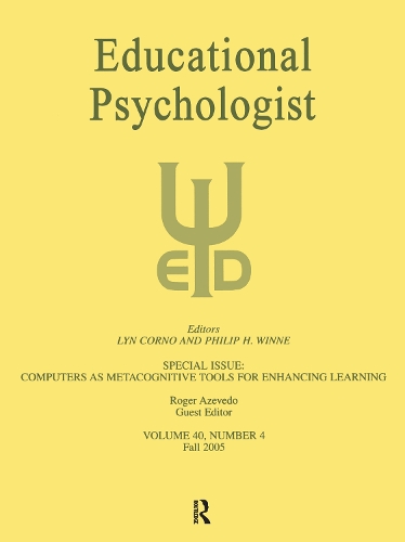 Паперова книга «Computers as Metacognitive Tools for Enhancing Learning: A Special Issue of Educational Psychologist» - фото №1
