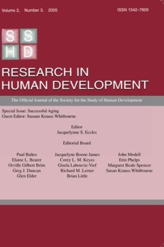 Бумажная книга «Successful Aging: A Special Issue of research in Human Development» - фото №1