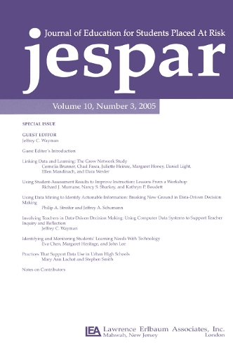 Паперова книга «Transforming Data Into Knowledge: Applications of Data-based Decision Making To Improve Instructional Practice:a Special Issue of the journal of Education for Students Placed at Risk» - фото №1