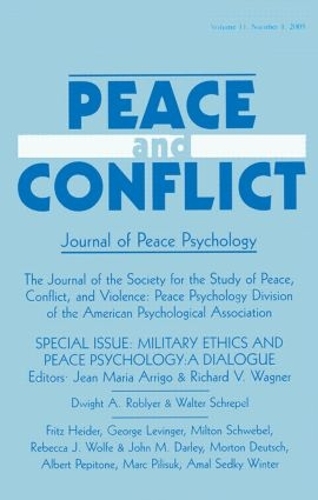 Бумажная книга «Military Ethics and Peace Psychology: A Dialogue:a Special Issue of peace and Conflict» - фото №1