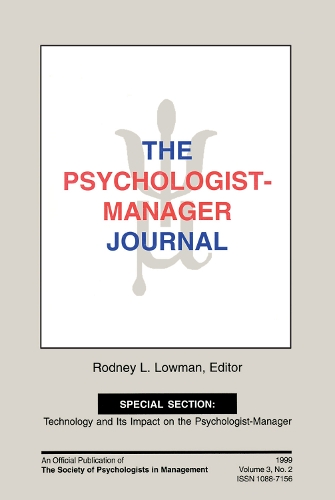 Бумажная книга «The Psychologist-Manager Journal: Volume 3, Number 2» - фото №1