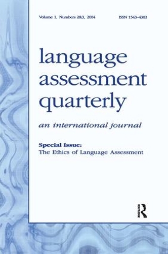 Бумажная книга «The Ethics of Language Assessment: A Special Double Issue of language Assessment Quarterly» - фото №1