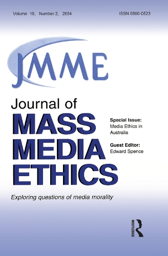 Бумажная книга «Media Ethics in Australia: A Special Issue of the Journal of Mass Media Ethics» - фото №1