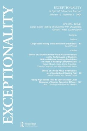 Бумажная книга «Large-scale Testing of Students With Disabilities: A Special Issue of exceptionality» - фото №1