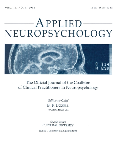 Паперова книга «Cultural Diversity: A Special Issue of applied Neuropsychology» - фото №1