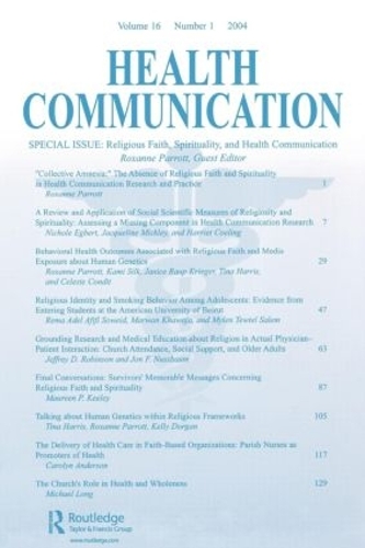 Бумажная книга «Religious Faith, Spirituality, and Health Communication: A Special Issue of Health Communication» - фото №1