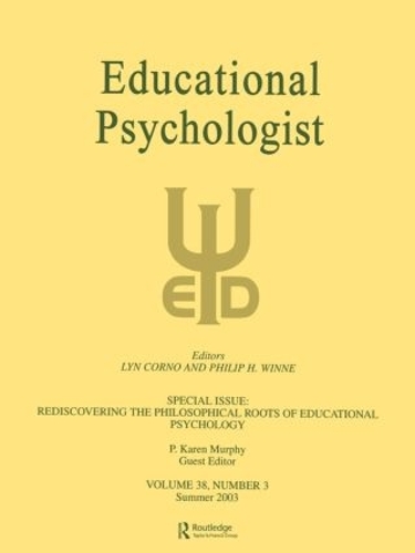 Паперова книга «Rediscovering the Philosophical Roots of Educational Psychology: A Special Issue of educational Psychologist» - фото №1