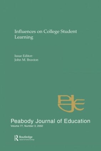 Паперова книга «Influences on College Student Learning: Special Issue of peabody Journal of Education» - фото №1