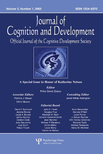Бумажная книга «A Special Issue in Honor of Katherine Nelson: A Special Issue of journal of Cognition and Development» - фото №1