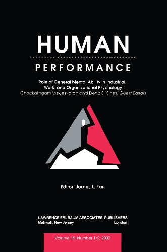 Бумажная книга «Role of General Mental Ability in industrial, Work, and Organizational Psychology: A Special Double Issue of human Performance» - фото №1