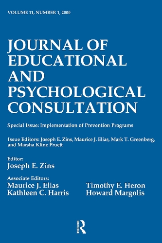 Паперова книга «Implementation of Prevention Programs: A Special Issue of the journal of Educational and Psychological Consultation» - фото №1