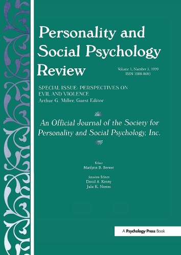 Бумажная книга «Perspectives on Evil and Violence: A Special Issue of personality and Social Psychology Review» - фото №1