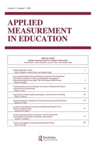 Бумажная книга «Setting Consensus Goals for Academic Achievement: A Special Issue of applied Measurement in Education» - фото №1