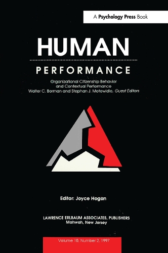 Паперова книга «Organizational Citizenship Behavior and Contextual Performance: A Special Issue of Human Performance» - фото №1