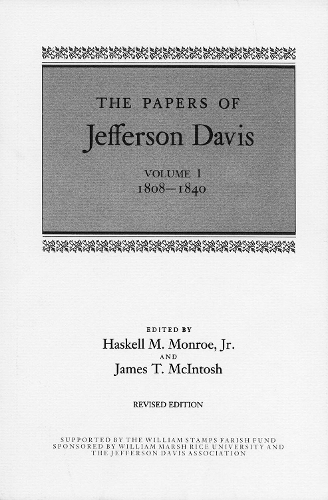 Бумажная книга «The Papers of Jefferson Davis: 1808-1840», автор Джефферсон Дэвис - фото №1