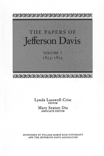 Бумажная книга «The Papers of Jefferson Davis: 1853-1855», автор Джефферсон Дэвис - фото №1