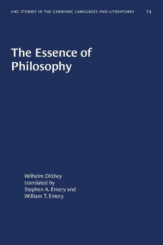 Паперова книга «The Essence of Philosophy», автор Вільґельм Дільтей - фото №1