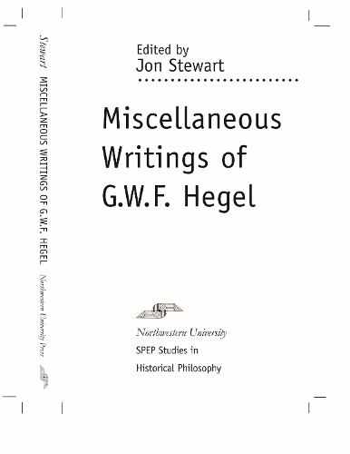 Паперова книга «Miscellaneous Writings», автор Георг Вільгельм Фрідріх Гегель - фото №1