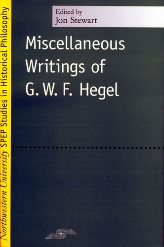 Паперова книга «Miscellaneous Writings», автор Георг Вільгельм Фрідріх Гегель - фото №1