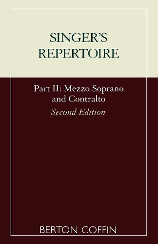 Бумажная книга «The Singer's Repertoire, Part II», автор Бертон Коффин - фото №1