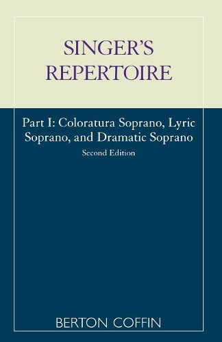 Бумажная книга «The Singer's Repertoire, Part I», автор Бертон Коффин - фото №1