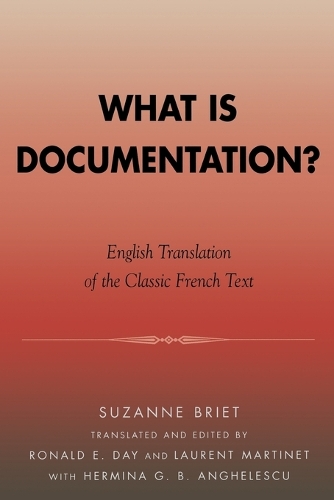 Бумажная книга «What is Documentation?: English Translation of the Classic French Text», автор Сюзанна Брие - фото №1