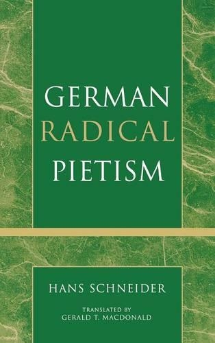 Паперова книга «German Radical Pietism», автор Ганс Шнайдер - фото №1