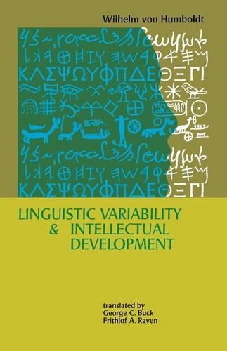 Паперова книга «Linguistic Variability and Intellectual Development», автор Вільгельм фон Гумбольдт - фото №1