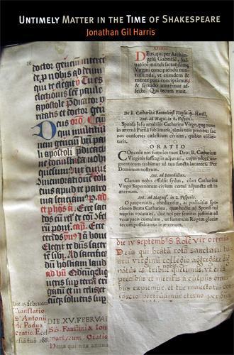 Паперова книга «Untimely Matter in the Time of Shakespeare», автор Джонатан Гіл Гарріс - фото №1