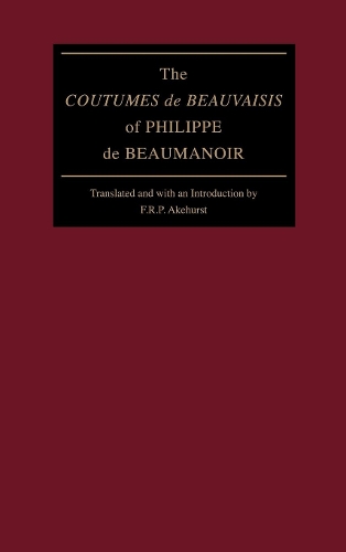 Бумажная книга «The "Coutumes de Beauvaisis" of Philippe de Beaumanoir», автор Филипп де Бомануар - фото №1