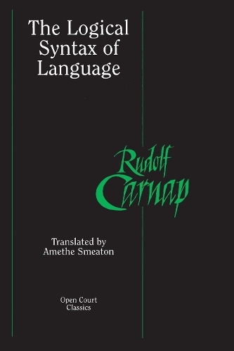 Бумажная книга «The Logical Syntax of Language», автор Рудольф Карнап - фото №1