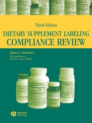 Паперова книга «Dietary Supplement Labeling Compliance Review», автор Джеймс Л. Саммерс - фото №1