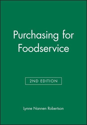 Паперова книга «Purchasing for Foodservice», автор Лінн Наннен Робертсон - фото №1