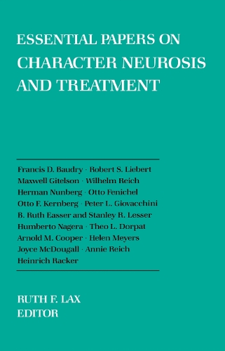 Паперова книга «Essential Papers on Character Neurosis & Treatment», автор Рут Лакс - фото №1