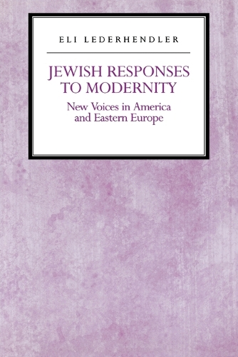 Бумажная книга «Jewish Responses to Modernity: New Voices in America and Eastern Europe», автор Эли Ледерхендлер - фото №1