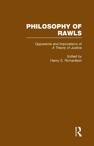Бумажная книга «Opponents and Implications of A Theory of Justice: Philosophy of Rawls» - фото №1