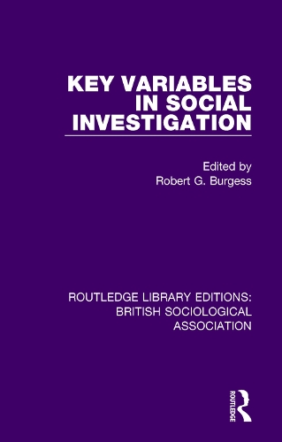 [object Object] «Key Variables in Social Investigation» - фото №1