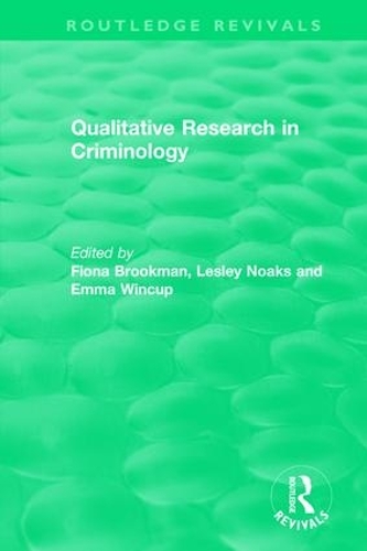 Бумажная книга «Qualitative Research in Criminology (1999)» - фото №1