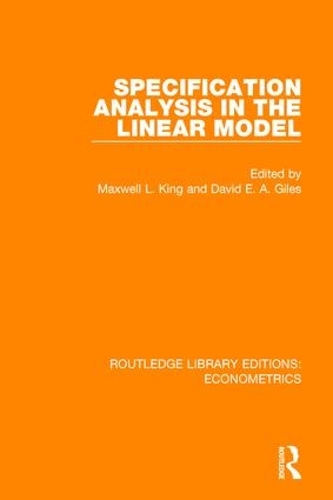 Бумажная книга «Specification Analysis in the Linear Model» - фото №1