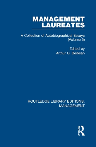 Бумажная книга «Management Laureates: A Collection of Autobiographical Essays (Volume 5)» - фото №1